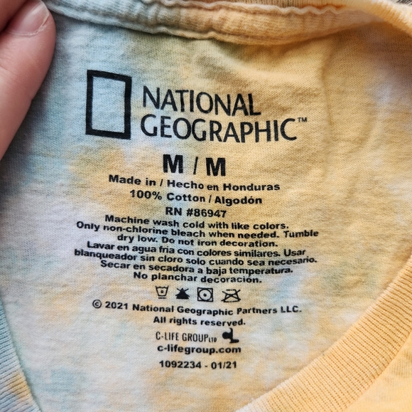 National Geographic graphic tie dye t-shirt - Picture 4 of 4